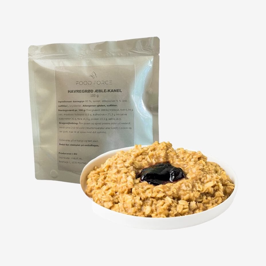 Food Force Havregrød med æble-kanel