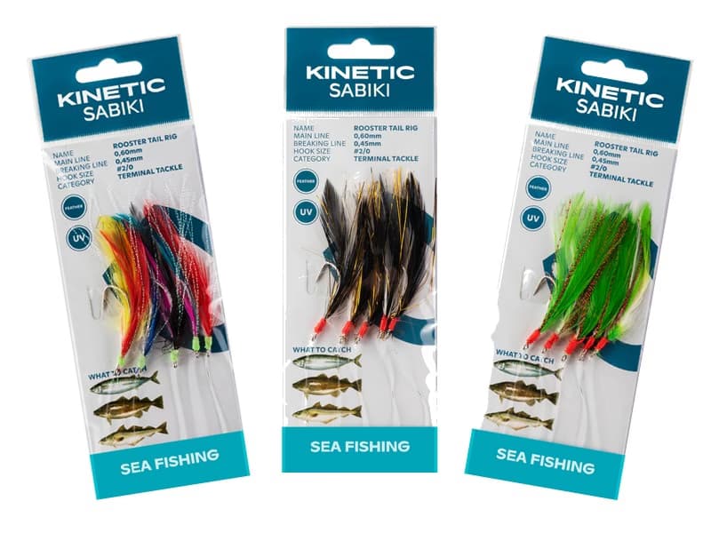 Kinetic Sabiki Rooster Tail makrelforfang