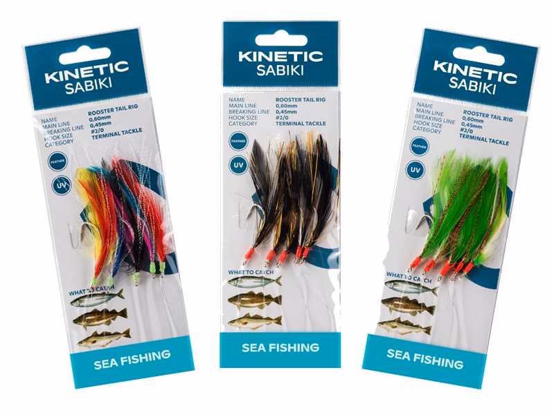 Kinetic Sabiki Rooster Tail makrelforfang